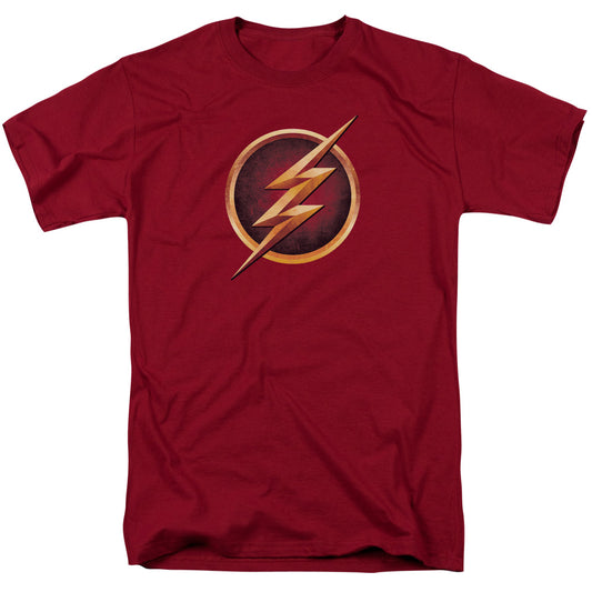 The Flash Chest Logo Mens T Shirt Cardinal