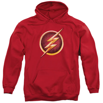 The Flash Chest Logo Mens Hoodie Red