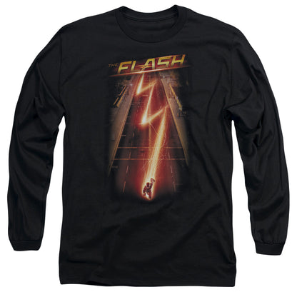 The Flash Flash Ave Mens Long Sleeve Shirt Black