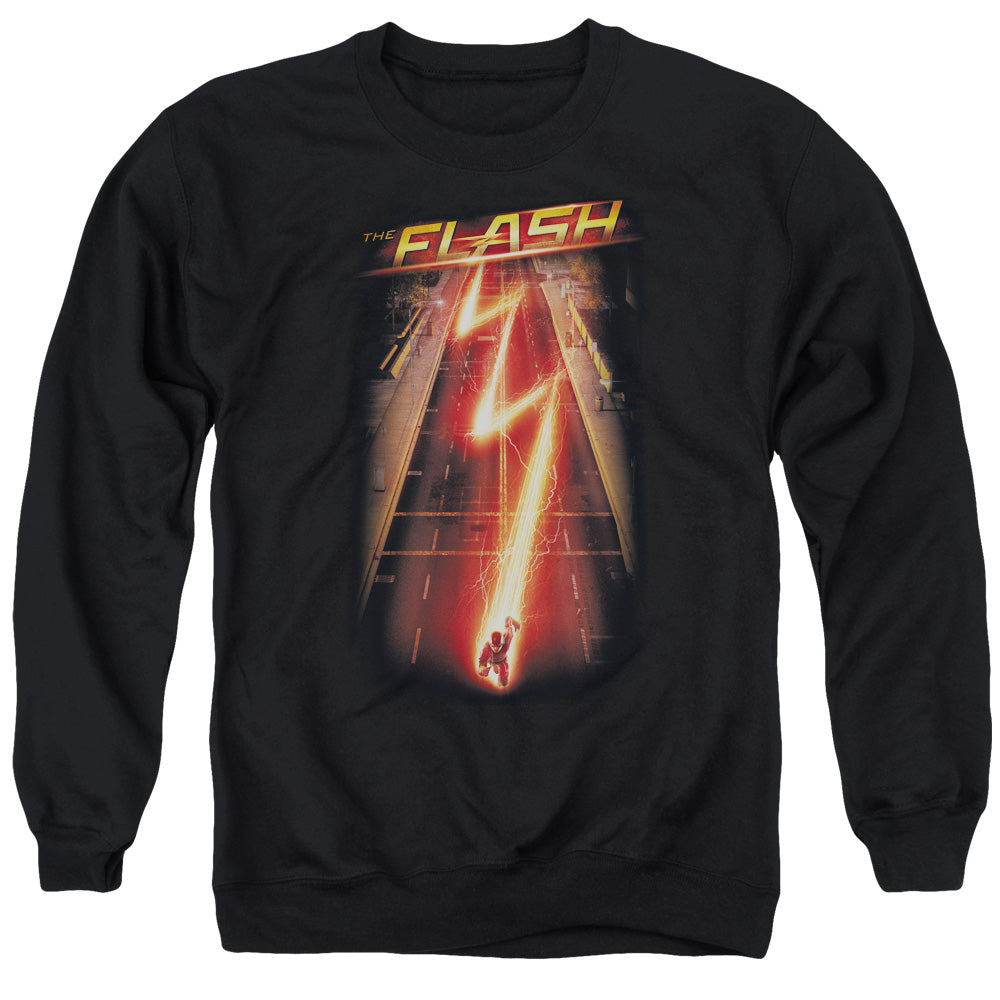 The Flash Flash Ave Mens Crewneck Sweatshirt Black