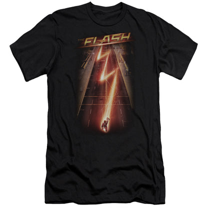 The Flash Flash Ave Premium Bella Canvas Slim Fit Mens T Shirt Black