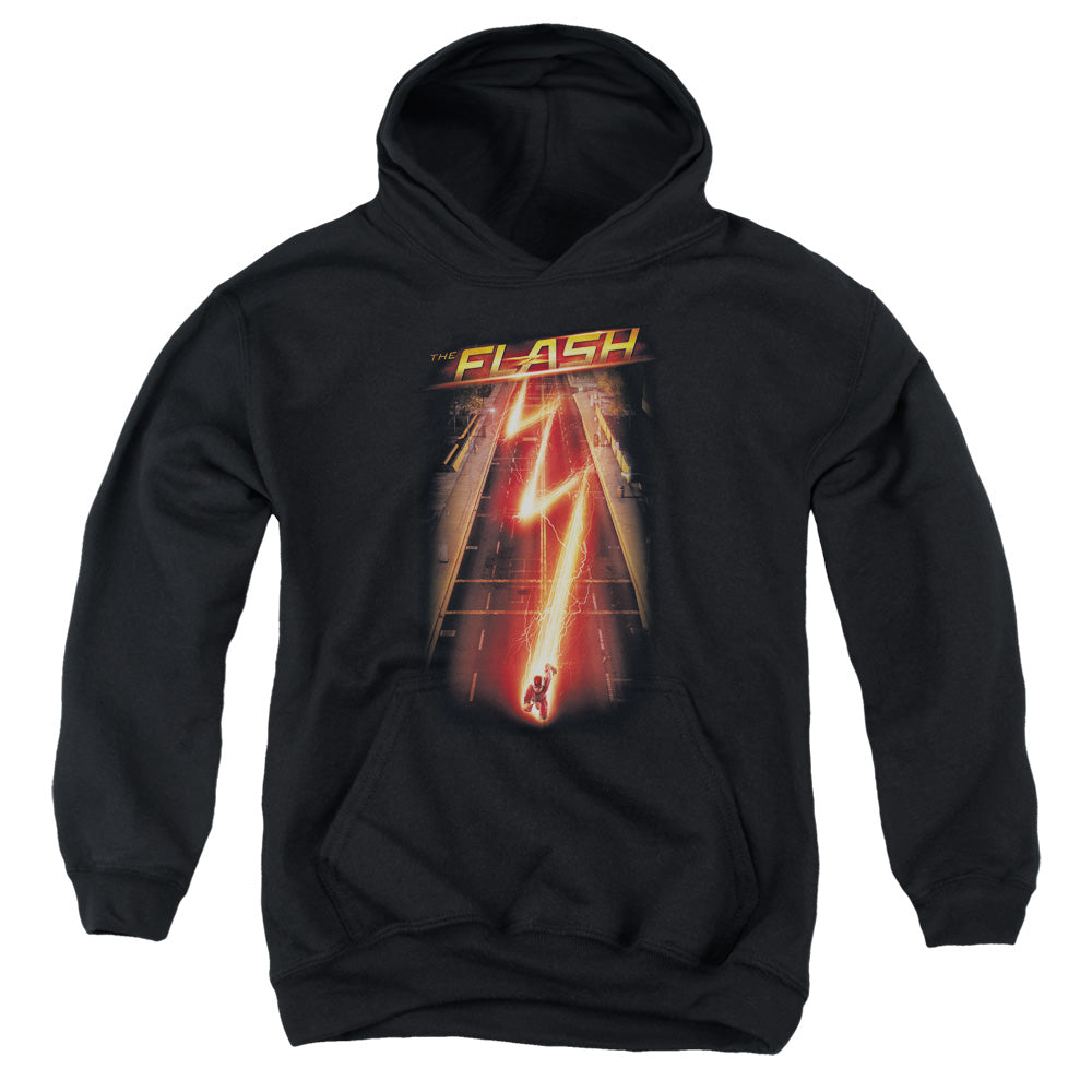 The Flash Flash Ave Kids Youth Hoodie Black