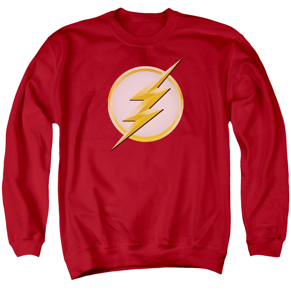 Flash New Logo Mens Crewneck Sweatshirt Red