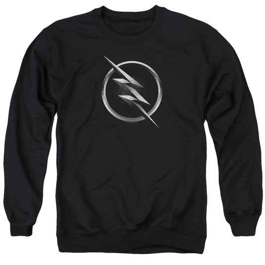 Flash Zoom Logo Mens Crewneck Sweatshirt Black