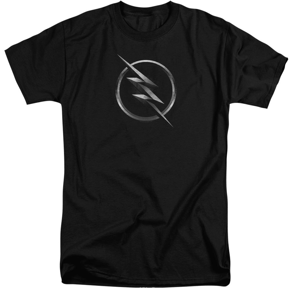 Flash Zoom Logo Mens Tall T Shirt Black