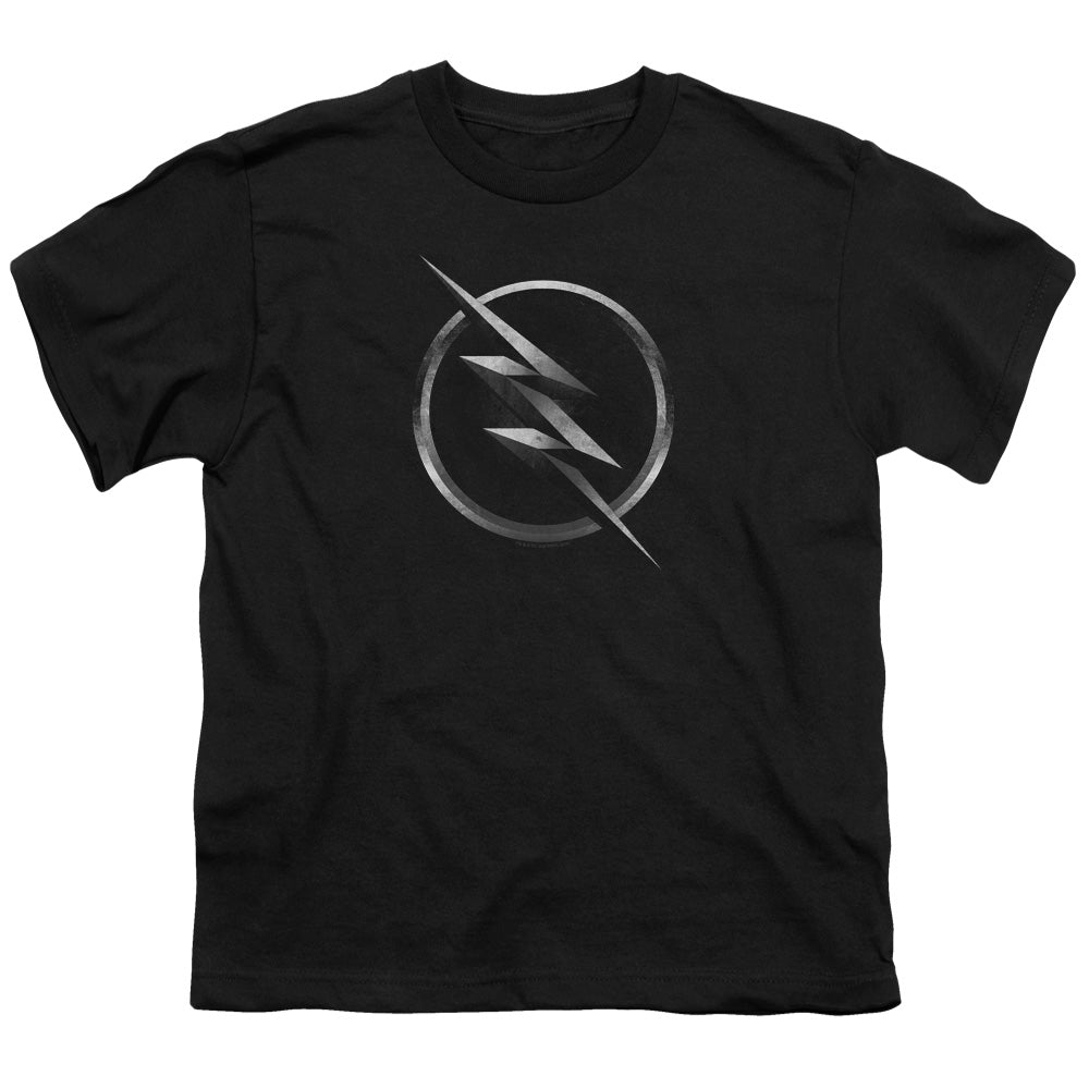 Flash Zoom Logo Kids Youth T Shirt Black