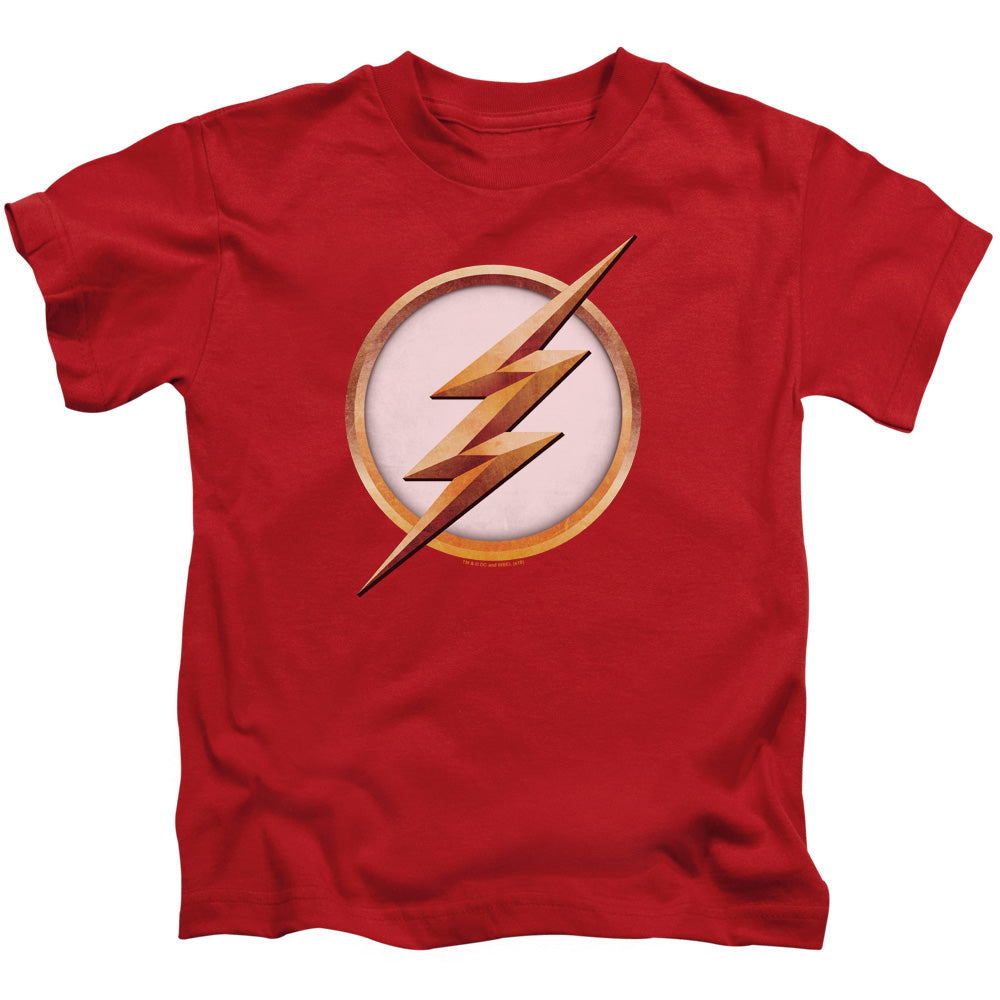 Flash Season 4 Logo Juvenile Kids Youth T Shirt Red