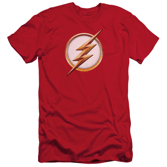 Flash Season 4 Logo Slim Fit Mens T Shirt Red