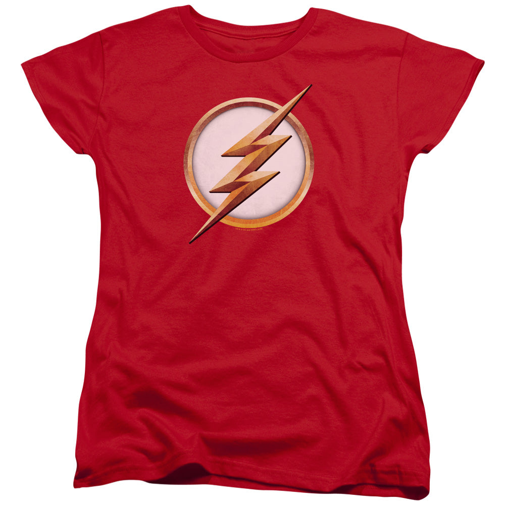 Flash Season 4 Logo Womens T Shirt Red