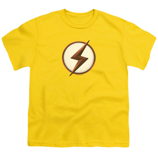 Flash Kid Flash Logo Kids Youth T Shirt Yellow