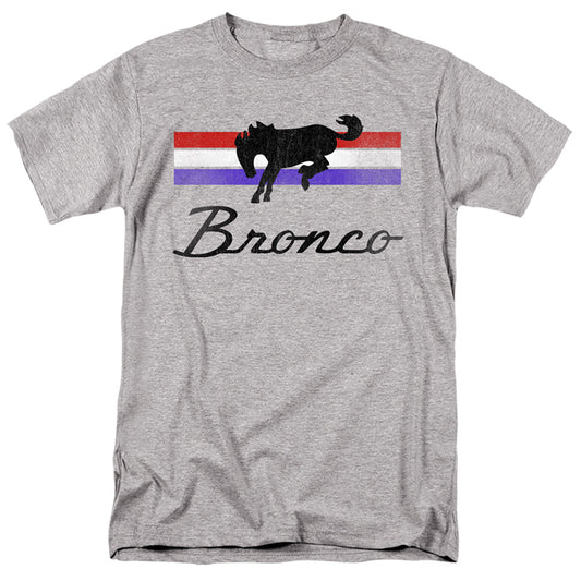 Ford Bronco Bronco Stripes Mens T Shirt Athletic Heather