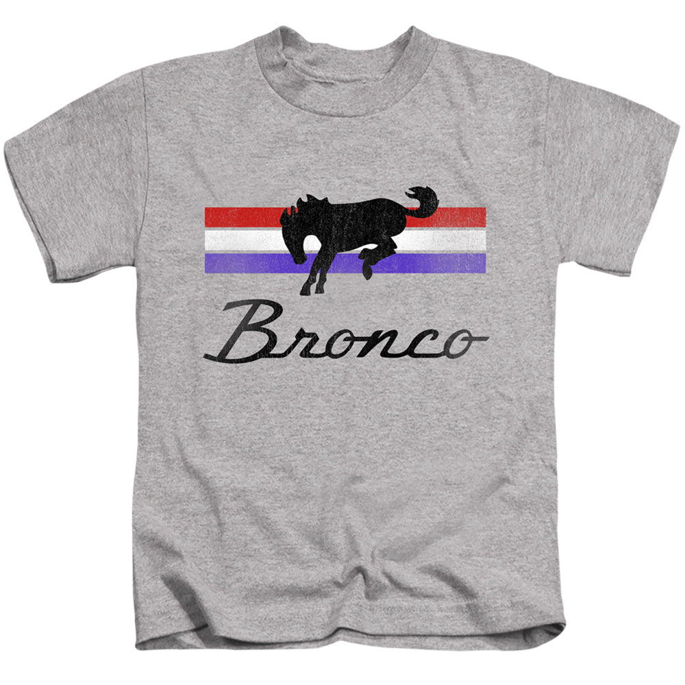 Ford Bronco Bronco Stripes Juvenile Kids Youth T Shirt Athletic Heather