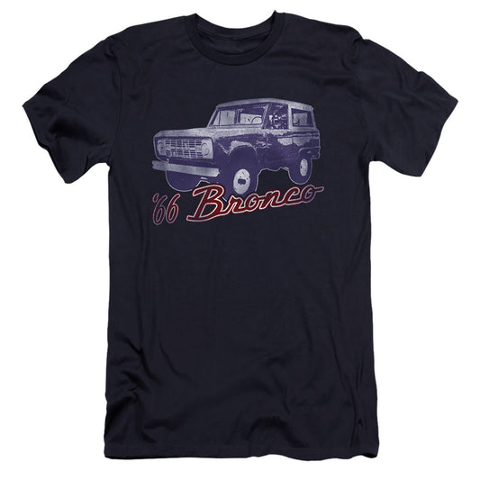 Ford Bronco 66 Bronco Classic Premium Bella Canvas Slim Fit Mens T Shirt Navy