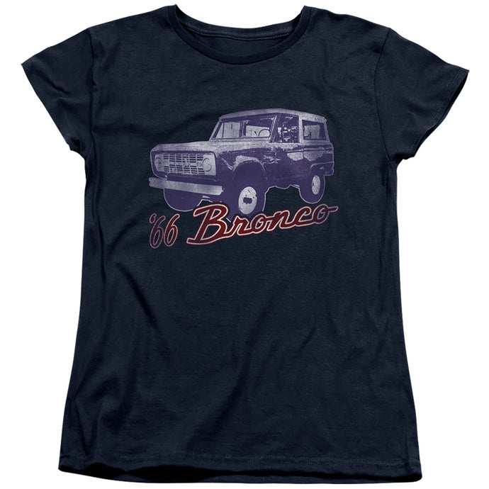 Ford Bronco 66 Bronco Classic Womens T Shirt Navy