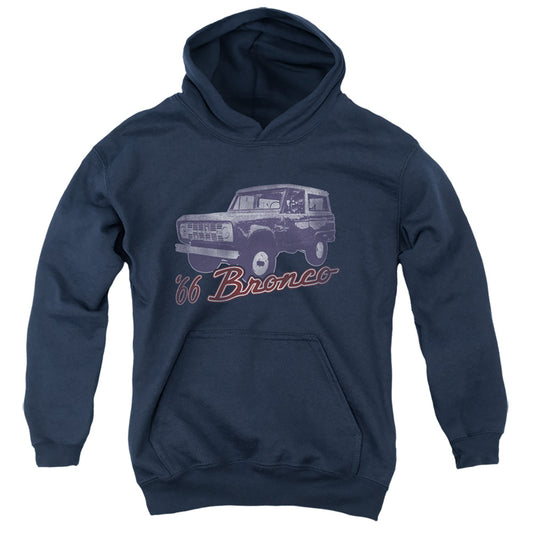 Ford Bronco 66 Bronco Classic Kids Youth Hoodie Navy