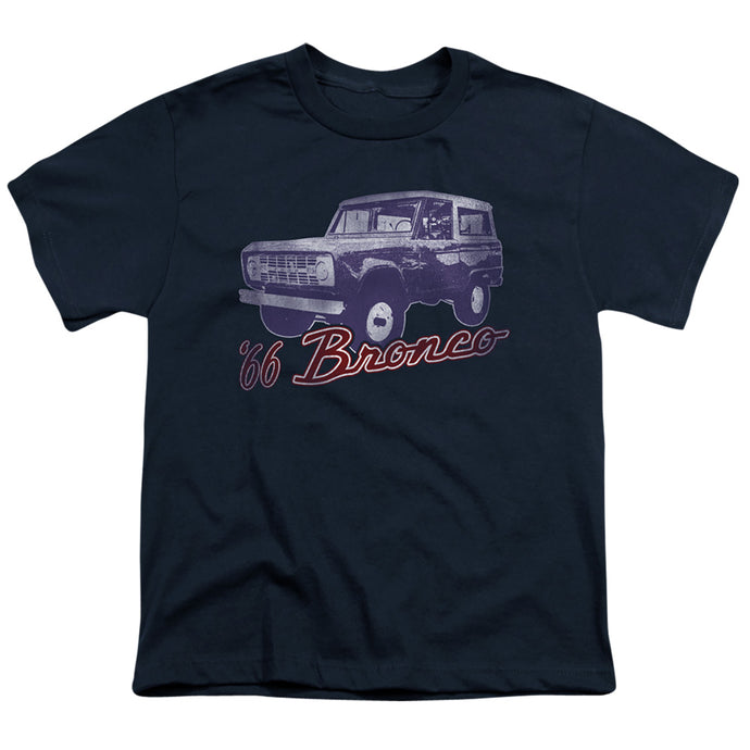 Ford Bronco 66 Bronco Classic Kids Youth T Shirt Navy