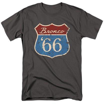 Ford Bronco Route 66 Bronco Mens T Shirt Charcoal