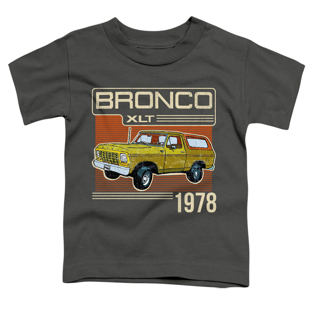 Ford Bronco Bronco 1978 Toddler Kids Youth T Shirt Charcoal