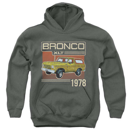 Ford Bronco Bronco 1978 Kids Youth Hoodie Charcoal