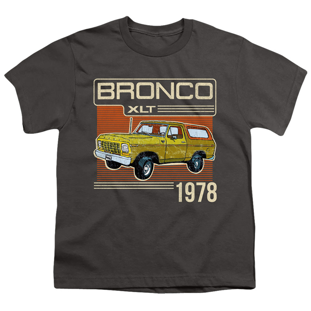 Ford Bronco Bronco 1978 Kids Youth T Shirt Charcoal