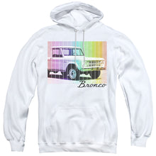 Load image into Gallery viewer, Ford Bronco Retro Rainbow Mens Hoodie White