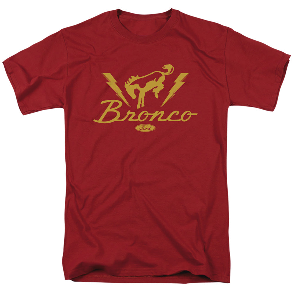 Ford Bronco Lightning Bronco Mens T Shirt Cardinal