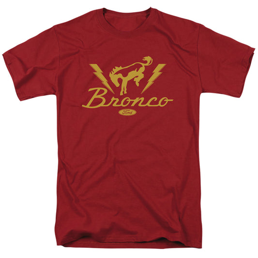 Ford Bronco Lightning Bronco Mens T Shirt Cardinal