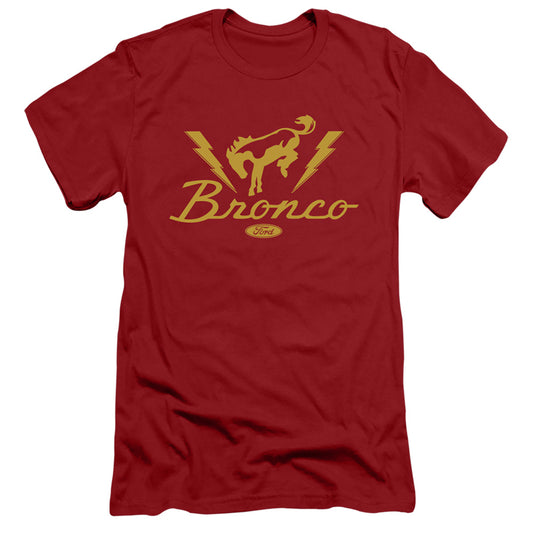 Ford Bronco Lightning Bronco Slim Fit Mens T Shirt Cardinal