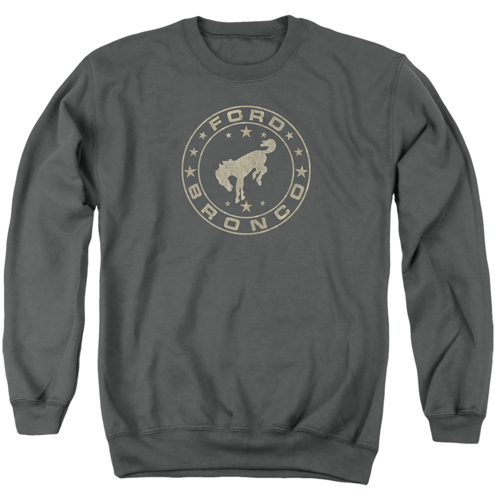 Ford Bronco Vintage Star Bronco Mens Crewneck Sweatshirt Charcoal