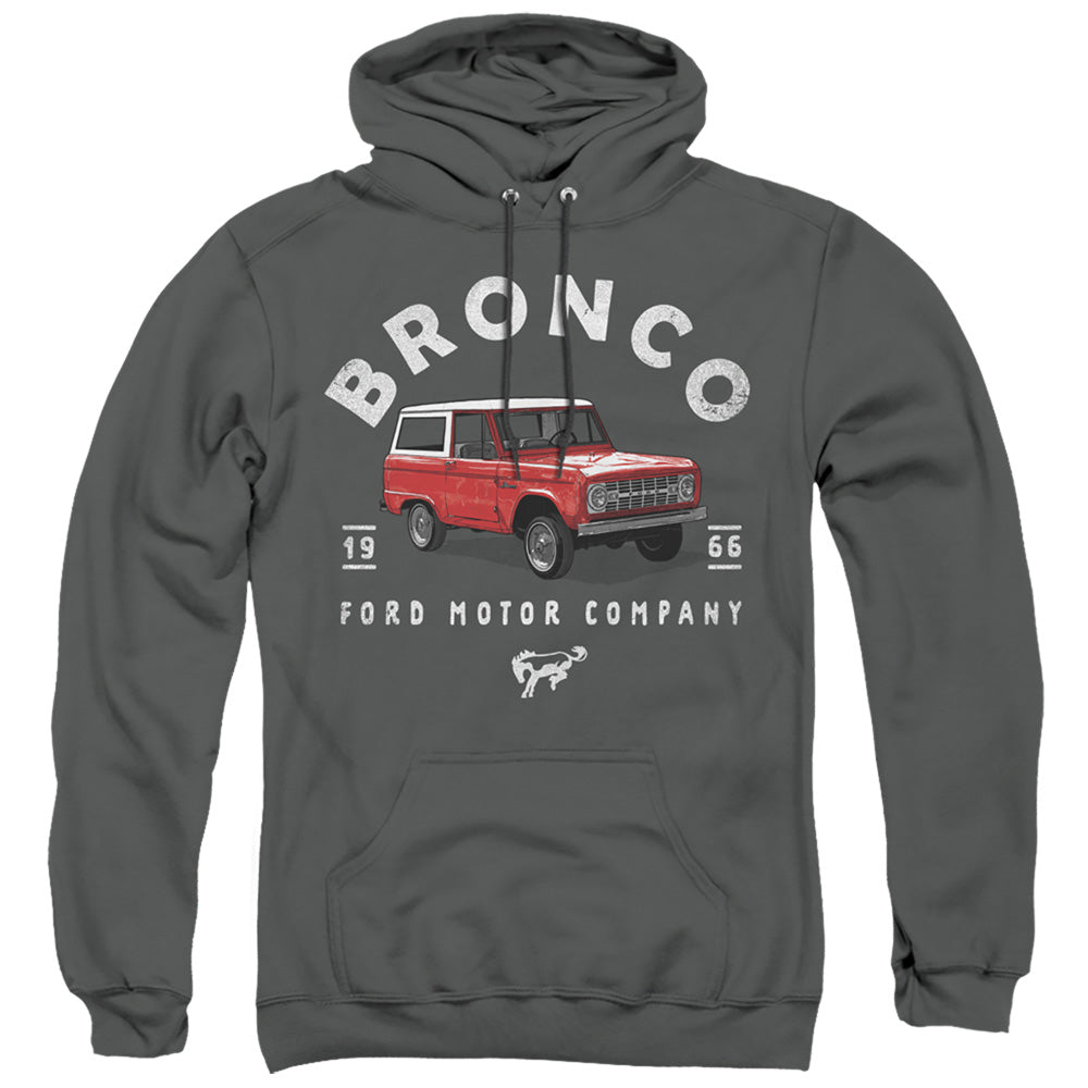 Ford Bronco Bronco Illustrated Mens Hoodie Charcoal