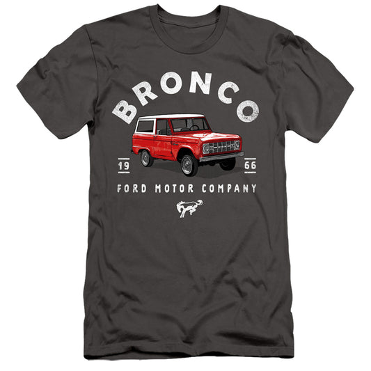 Ford Bronco Bronco Illustrated Slim Fit Mens T Shirt Charcoal