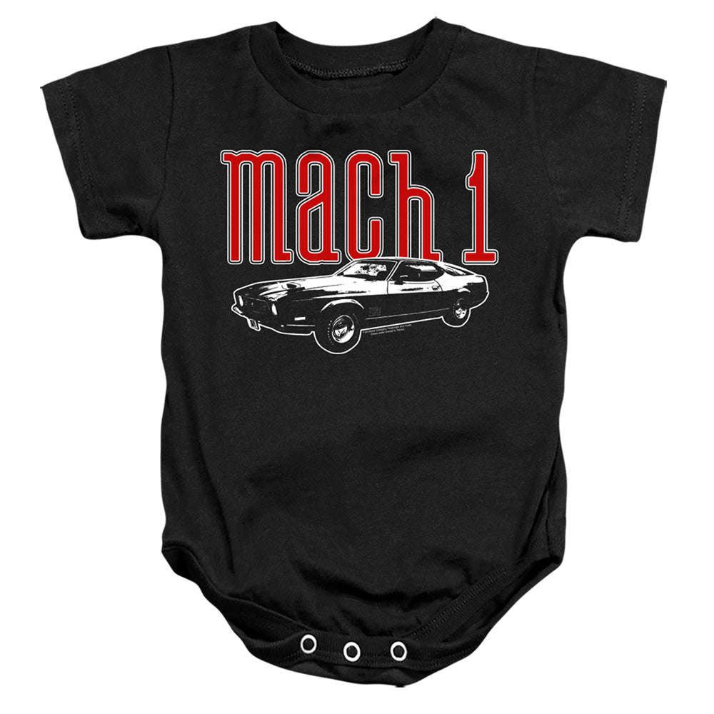 Ford Mustang Mach 1 Infant Baby Snapsuit Black (6 Mo)