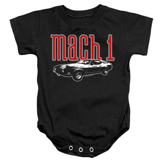 Ford Mustang Mach 1 Infant Baby Snapsuit Black (24 Mo)