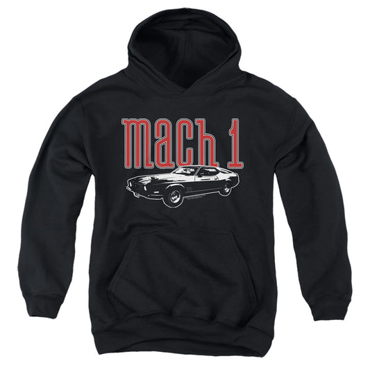 Ford Mustang Mach 1 Kids Youth Hoodie Black