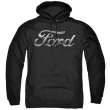 Load image into Gallery viewer, Ford Chrome Ford Logo Mens Hoodie Black