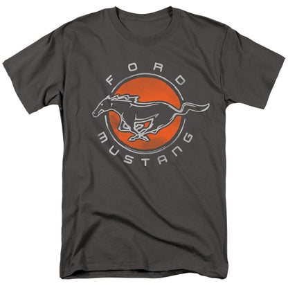 Ford Mustang Mustang Circle Mens T Shirt Charcoal