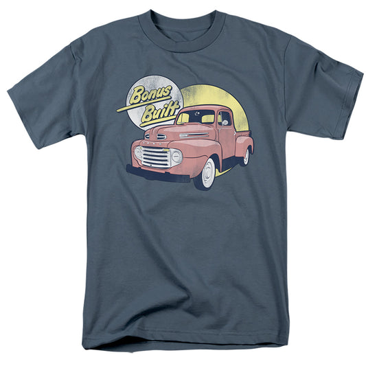 Ford Trucks 1950 F1 Bonus Built Mens T Shirt Slate