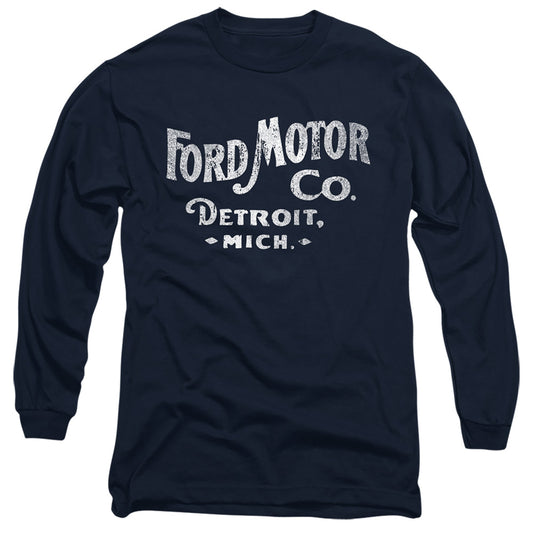 Ford Motor Co Mens Long Sleeve Shirt Navy