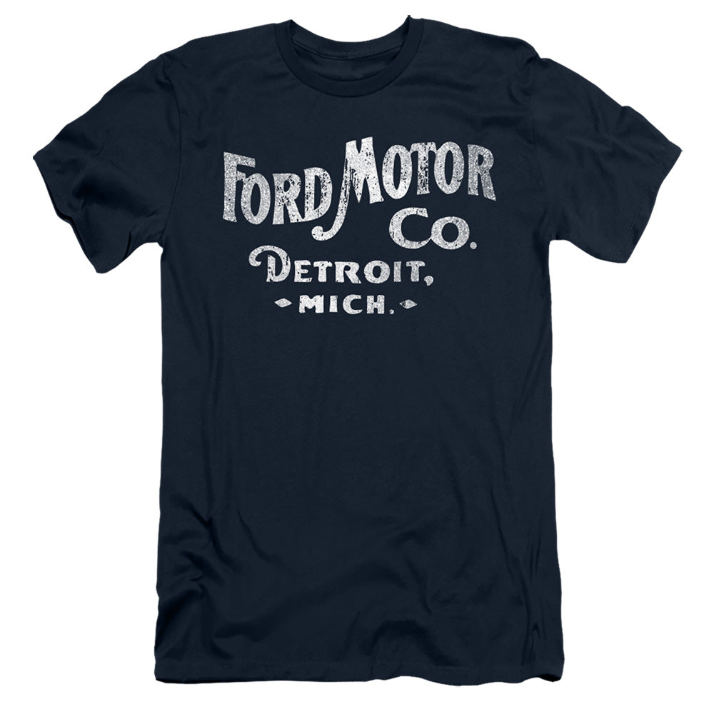 Ford Motor Co Slim Fit Mens T Shirt Navy