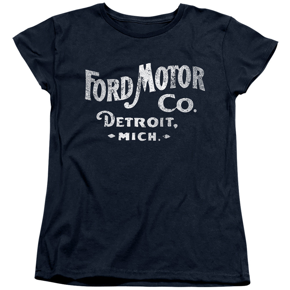 Ford Motor Co Womens T Shirt Navy