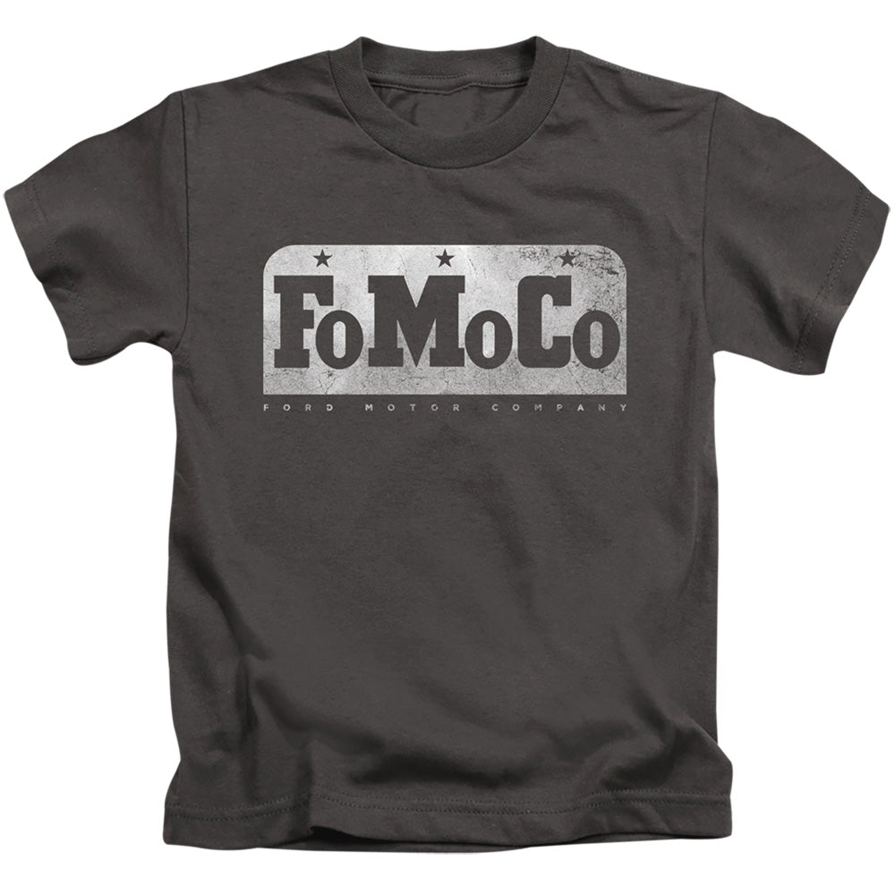 Ford Fomoco Juvenile Kids Youth T Shirt Charcoal