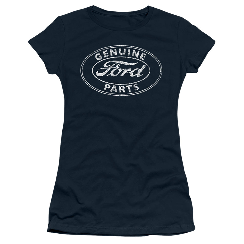 Ford Genuine Parts Junior Sheer Cap Sleeve Womens T Shirt Navy