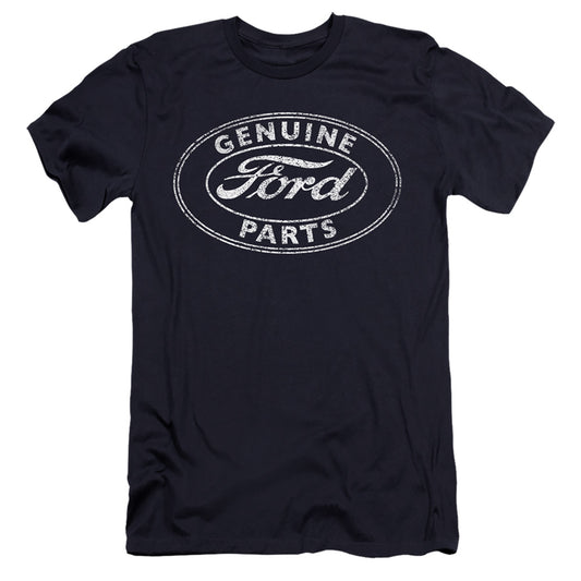 Ford Genuine Parts Premium Bella Canvas Slim Fit Mens T Shirt Navy