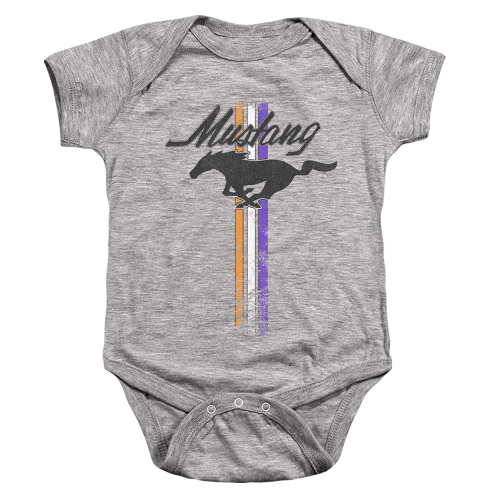 Ford Mustang Mustang Stripes Infant Baby Snapsuit Athletic Heather (24 Mo)