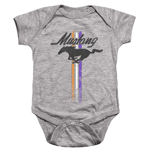 Ford Mustang Mustang Stripes Infant Baby Snapsuit Athletic Heather (6 Mo)