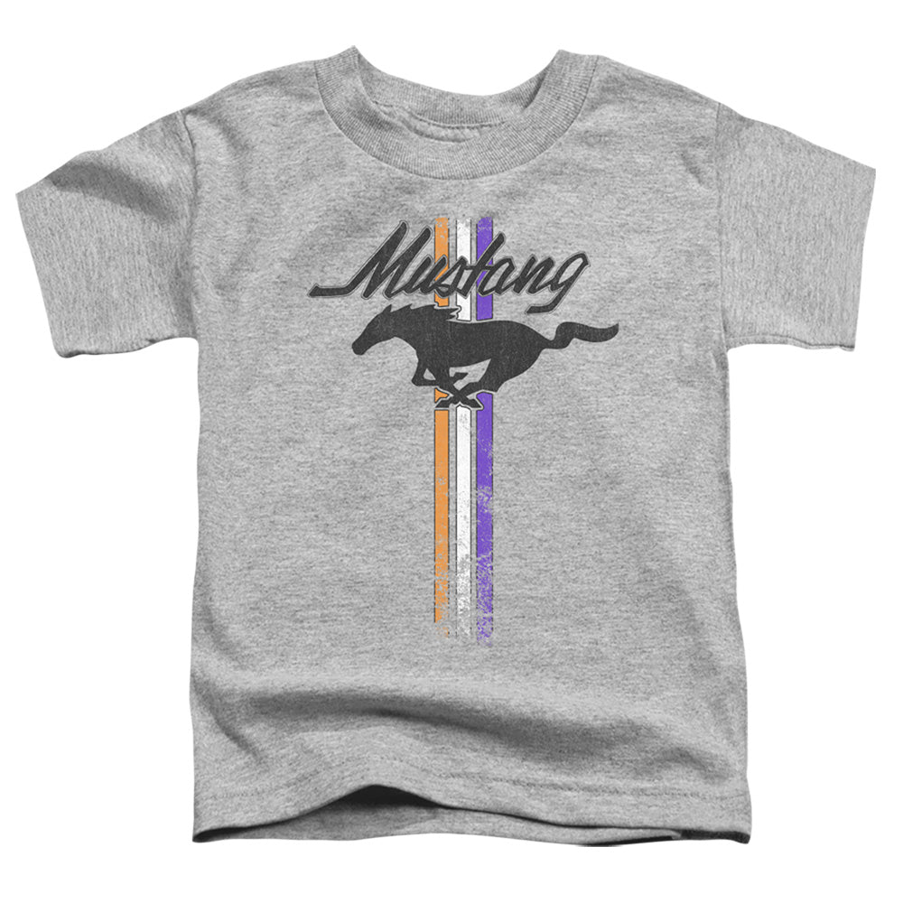 Ford Mustang Mustang Stripes Toddler Kids Youth T Shirt Athletic Heather