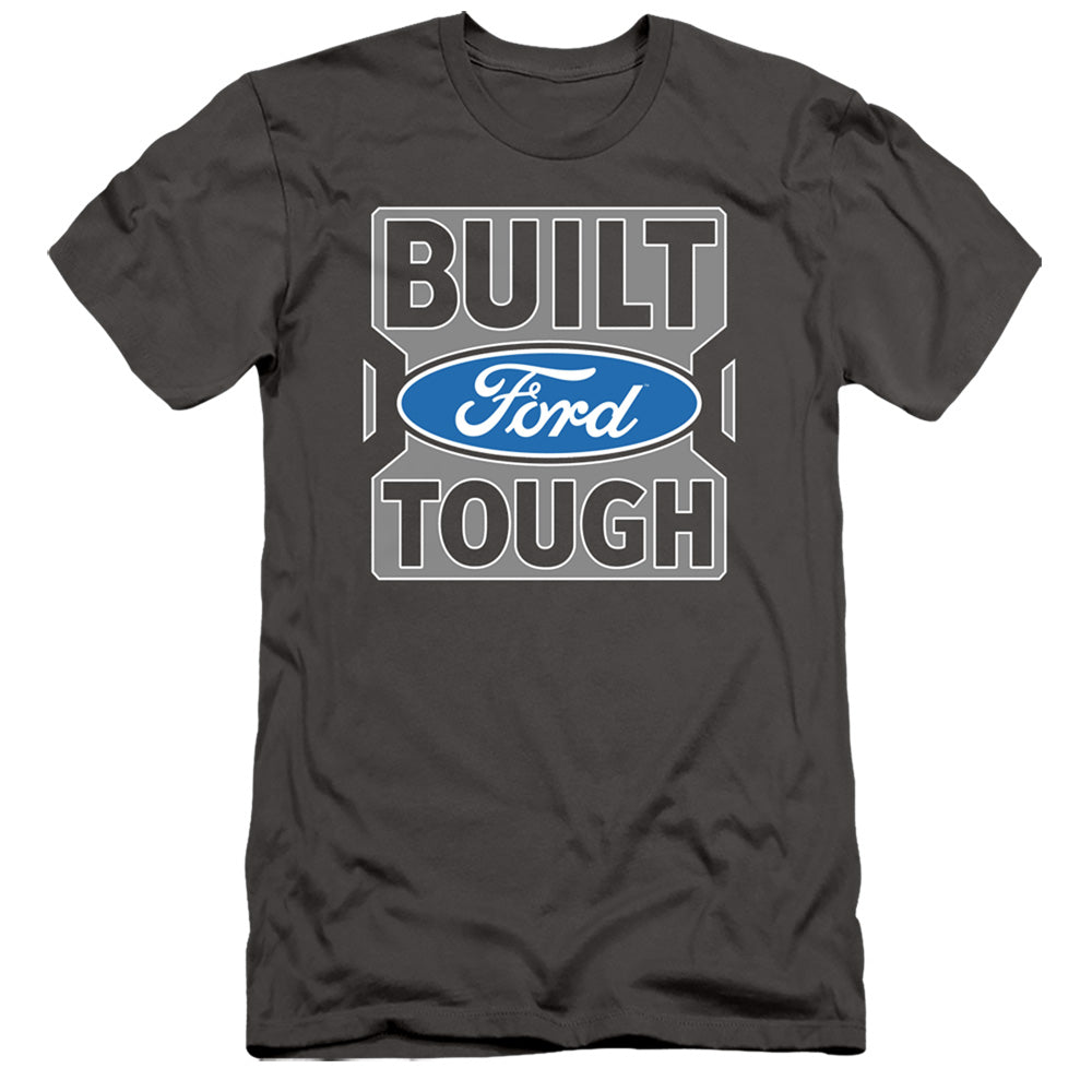 Ford Trucks Built Ford Tough Slim Fit Mens T Shirt Charcoal