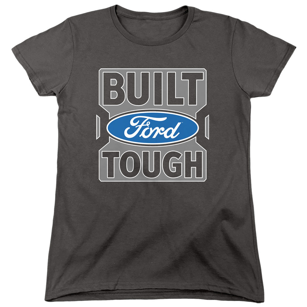 Ford Trucks Built Ford Tough Womens T Shirt Charcoal