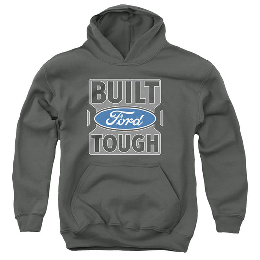 Ford Trucks Built Ford Tough Kids Youth Hoodie Charcoal