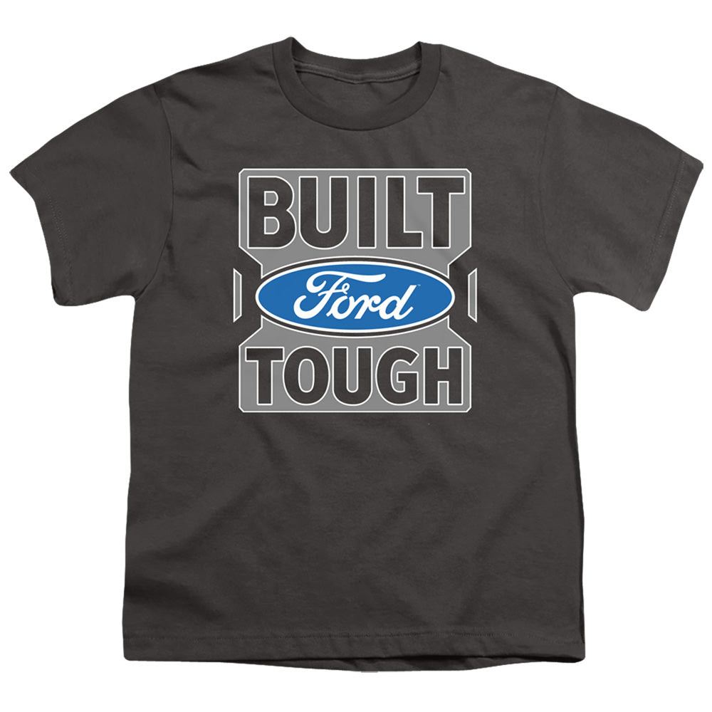 Ford Trucks Built Ford Tough Kids Youth T Shirt Charcoal